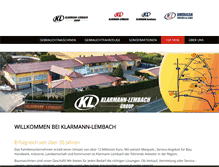 Tablet Screenshot of klarmann.de